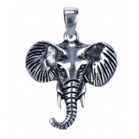 Zilveren hanger, Olifantenkop