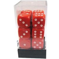 D6 brick met 12 rode dobbelstenen