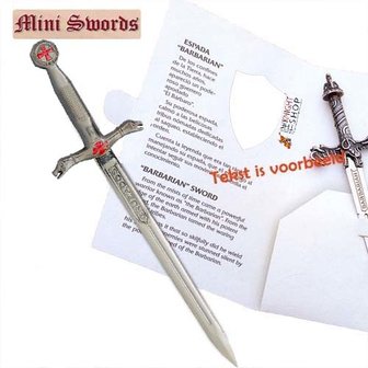 Minisword, Crusader zilverkleurig