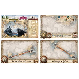 Ticket to Ride Rails &amp; Sails Nederlands kaarten