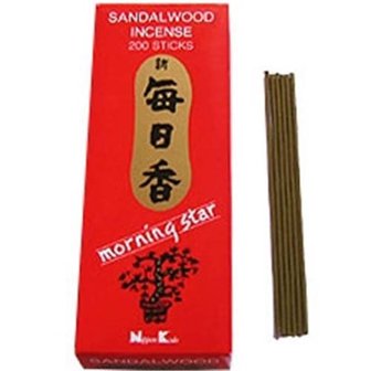 Japanse Morningstar wierook Sandalwood 200 stokjes
