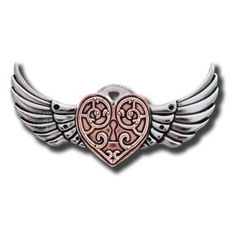 Engineerium Steampunk sieraden, Valkyrie Heart Brooch