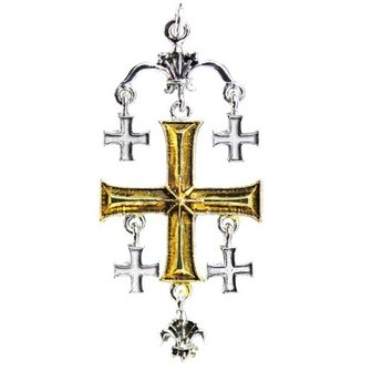 Knights Templar hanger Jerusalem Cross