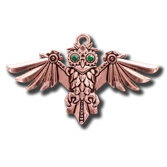 Engineerium Steampunk sieraden, Aviamore Owl Pendant