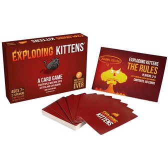 Exploding Kittens Originele Versie, opengelegd