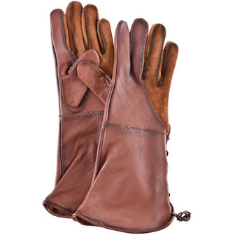 Falcon Gloves van soepel bruin leer