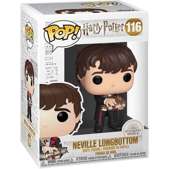 Harry Potter POP! Movies Vinyl Figure Neville with Monster Book No.116 in doos