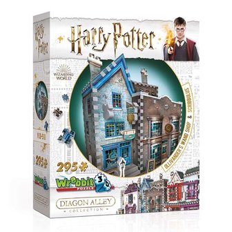 Harry Potter 3D Ollivander&#039;s Wand Shop &amp; Scribbulus Writing Implements van 295 stukjes in doos