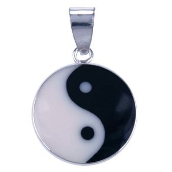 Zilveren Hanger met Yin Yang