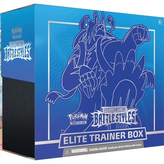 Pokemon Sword en hield Battle Styles Elite Trainer Box Blauw