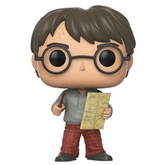 Harry Potter POP! Movies Vinyl Figure Harry With Marauders Map 9 cm