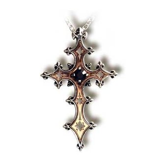 Alchemy hanger, Croix de Chartres  met ketting
