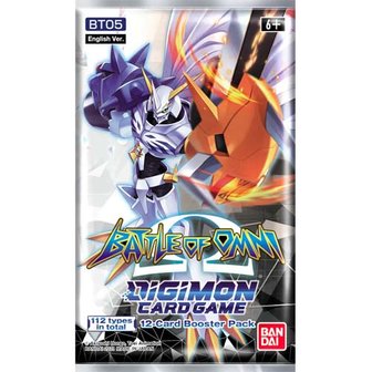 Digimon S4 Battle of Omi Booster met 12 kaarten