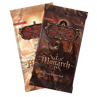 Flesh and Blood: Monarch Unlimited Booster met 16 kaarten