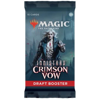  Magic: the Gathering: Innistrad: Crimson Vow Draft Booster met 15 kaarten