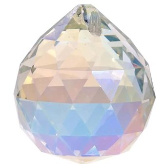 Regenboog Kristal Bol van 5cm Parelmoer in AAA Kwaliteit