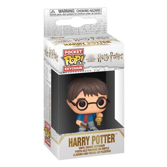Harry Potter POP! Movies Vinyl Figure Keychain Holiday Harry Potter 4cm in doos