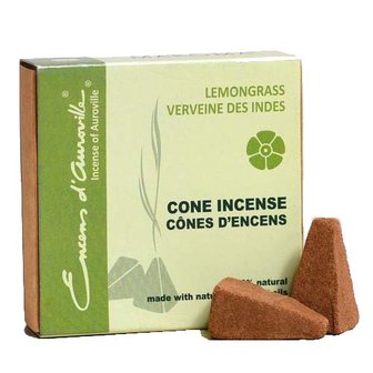 Encens d&#039;Auroville Lemongrass kegel wierook