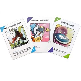 Unstable Unicorns Adventures Expension Pack, Originele Engelstalige Versie kaarten