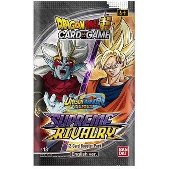 Dragon Ball Saiyan Unison Warrior Series Supreme Rivalry Booster met 12 kaarten