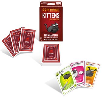 Exploding Kittens2 Speler Editie Nederlandstalige Versie open