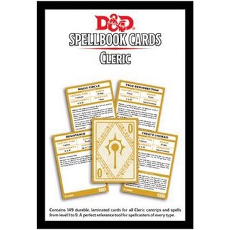 D&amp;D Spellbook Cards - Cleric met 149 kaarten Open