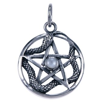 Ringed Pentagram met slang en maansteen