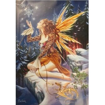 Briar Kerstkaart Yule Faery van Briar inclusief witte envelop.