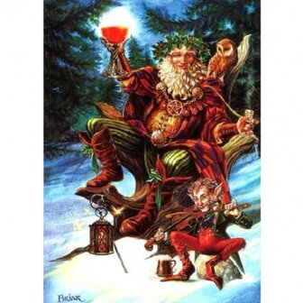 Briar Kerstkaart Yule Santa