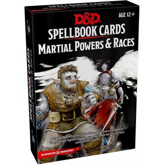 D&amp;D Spellbook Cards - Martial Powers &amp; Races met 61 kaarten