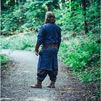 Vikingen Tunika &quot;Lennart&quot; van Blauw katoen, achterkant