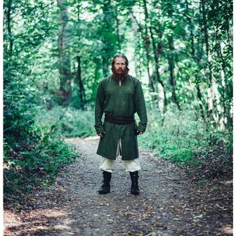 Vikingen Tunika &quot;Lennart&quot; van Groen  katoen sfeerfoto