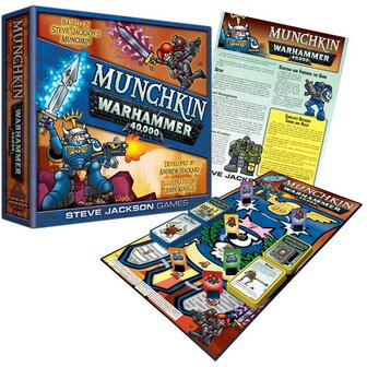 Munchkin Warhammer 40K Basisspel open gelegd