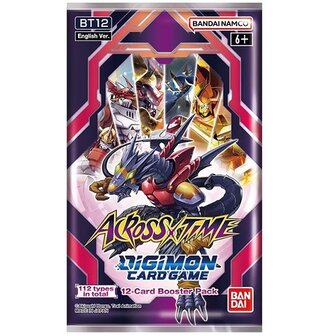 Digimon S12 Across Time Booster  met 12 kaarten