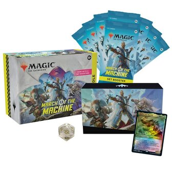 Magic: the Gathering: March of the Machine Bundle met 8 Set Boosters open