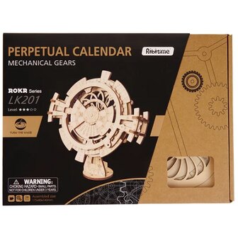 Robotime Perpetual Calendar in Doos