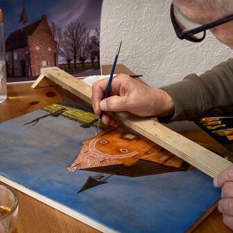 Landschap Schilderen Kerk