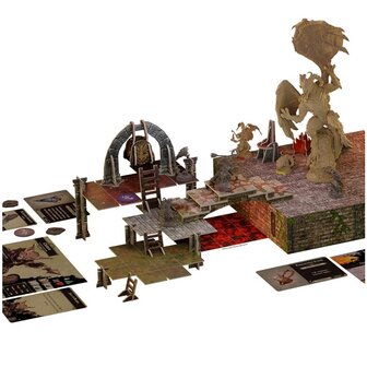 Descent Act II: Legends of the Dark the Betrayers War Expansion opgebouwd