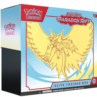 Pok&eacute;mon Scarlet &amp; Violet Paradox Rift Elite Trainer Box Roaring Moon