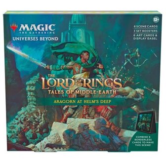 Magic: the Gathering: LOTR Tales of Middle Earth Scene Box: Aragon at Helm&#039;s Deep