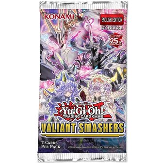 Yu-Gi-Oh! Valiant Smashers 25th Booster met 7 kaarten