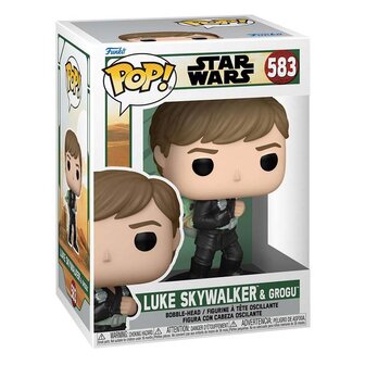 Star Wars POP! Movies Vinyl Figure Luke Skywalker &amp; Grogu No.583 in doos