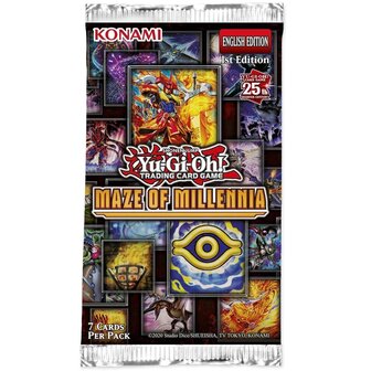 Yu-Gi-Oh! Maze of Millennia Booster met 7 kaarten