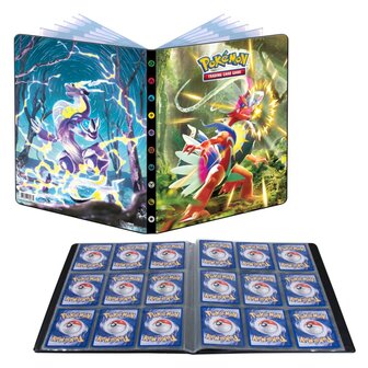 9-Pocket Portfolio, Pokemon Scarlet and Violet open