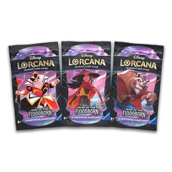 Disney&#039;s Lorcana, Set 2: Rise of the Floodborn Booster met 12 kaarten