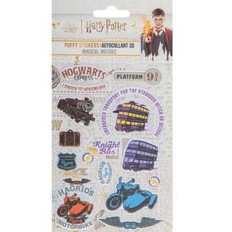 Harry Potter Puffy Sticker Magical Motors