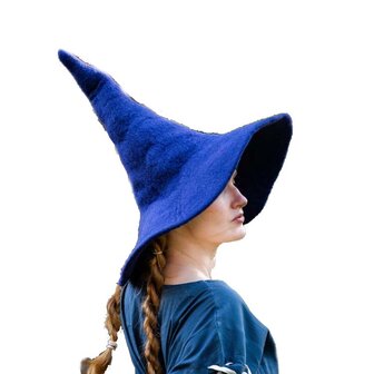 Blauwe Wizardhoed Agata van katoen
