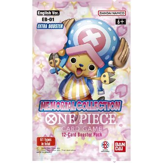 One Piece, Memorial Collection Extra Booster met 12 kaarten