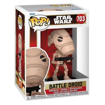 Star Wars POP! Movies Vinyl Figure The Phantom Menace: Battle Droid No.703 in doos