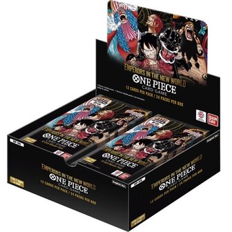 One Piece OP09, Emperors in the New World Boosterbox met 24 boosters